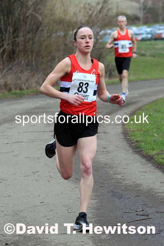 Senior Women and Veteran Women (Over 35s) and Vetreran Men (Over 50s), 2023 NECAA Royal Signals Relays, Hetton le Hole, County Durham. Photo: David T. Hewitson/Sports for All Pics